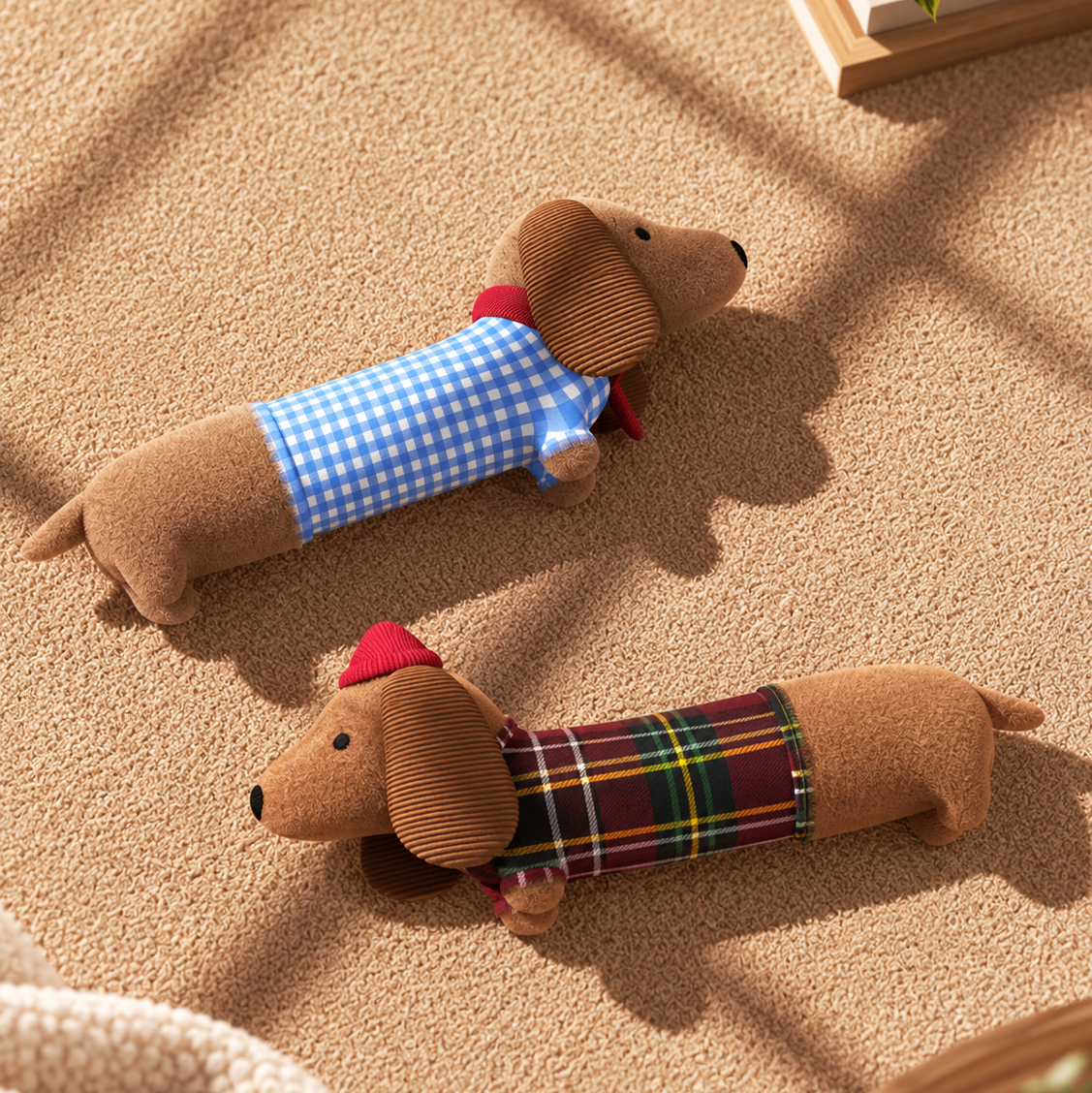 NEXORA Dachshund Plush Squeaky Toy