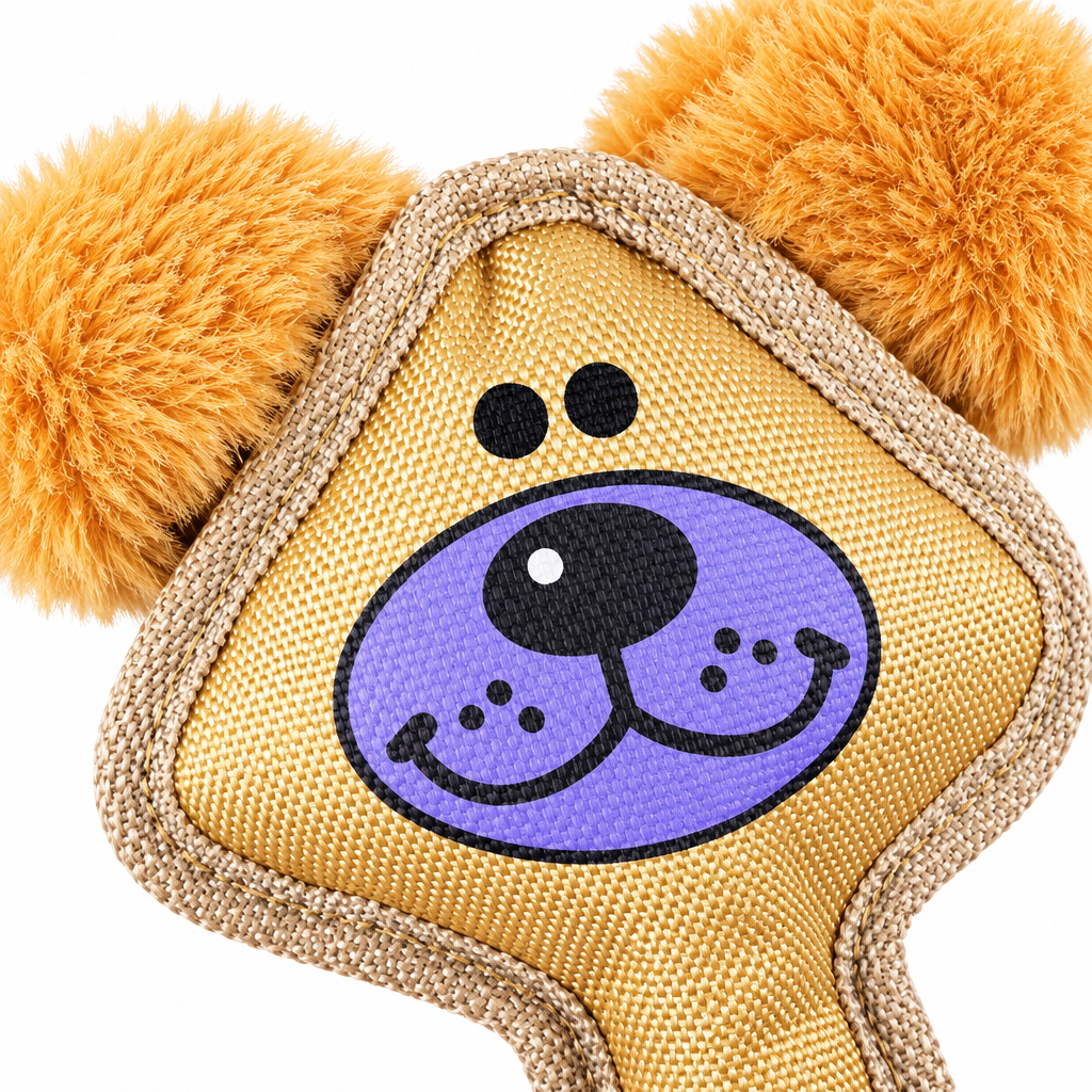 NEXORA Rainbow Party Dog flat plush toy - front view