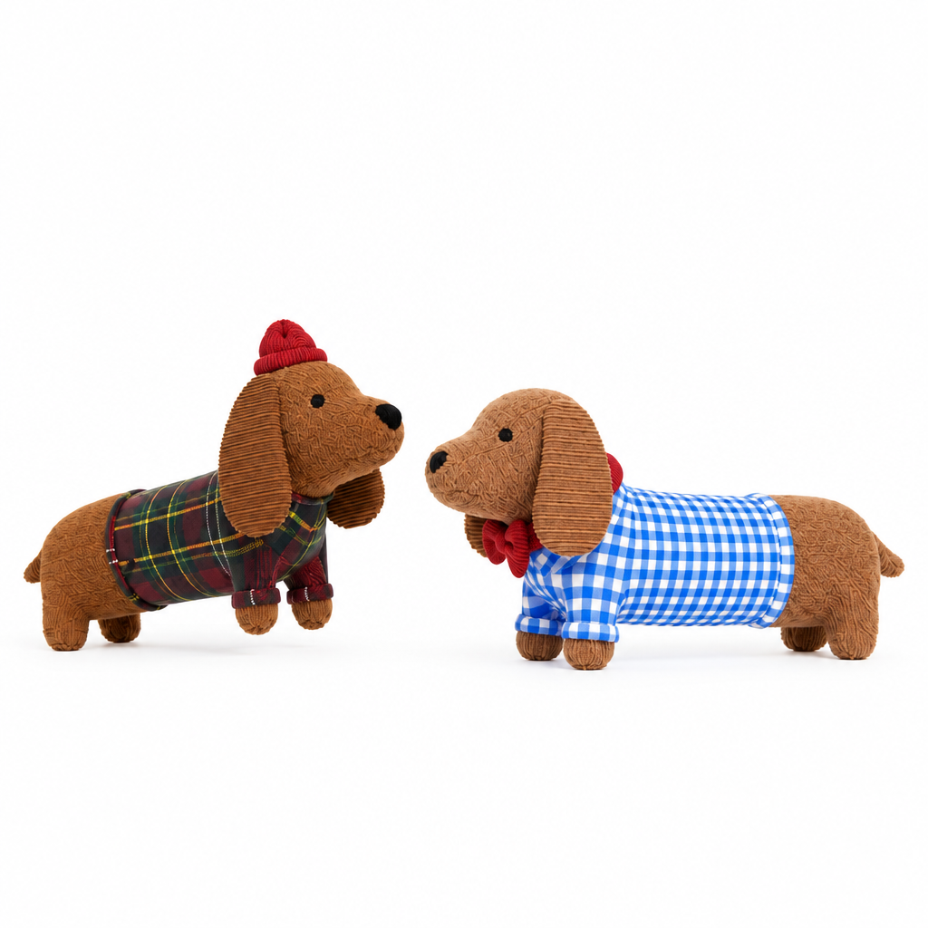 NEXORA Dachshund Plush Squeaky Toy